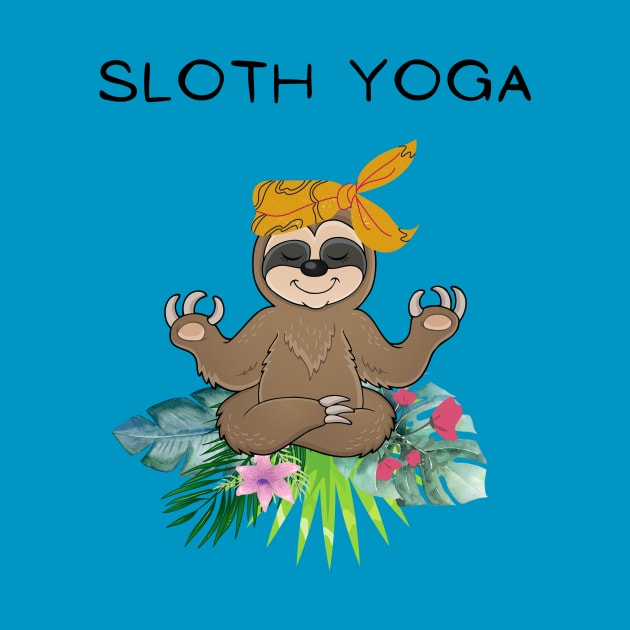 Sloth yoga by PEERDA MIX DESIGN