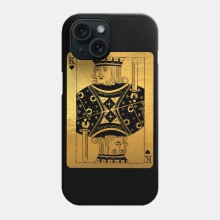 'Gold King of Hearts' Sweet Valentines Lovers Gift Phone Case