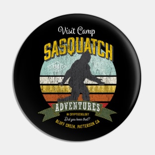 Visit Camp Sasquatch - Funny Big Foot TDesign Pin