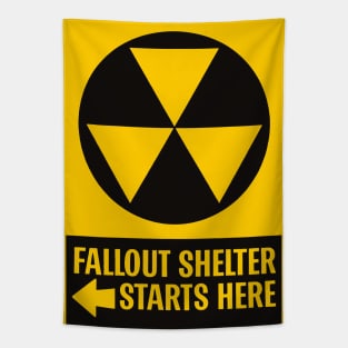 Fallout Shelter Starts Here Tapestry