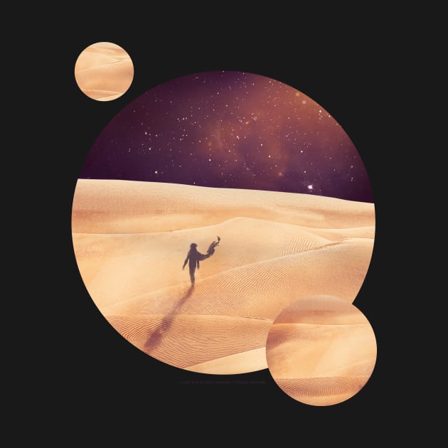 Dune, Arrakis With Two Moons, Minimalist Movie Design by Dream Artworks