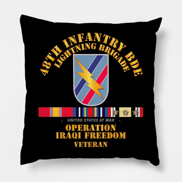 48th Infantry Bde - Iraq Freedom Vet w Svc Pillow by twix123844