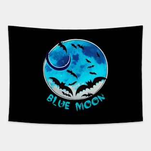 Blue moon bat Tapestry