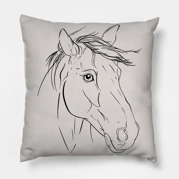 Wild Horses Keep Dragging Me Away Pillow by rmcbuckeye