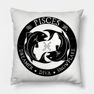 Savage Pisces Zodiac Antisocial Astrology Pillow