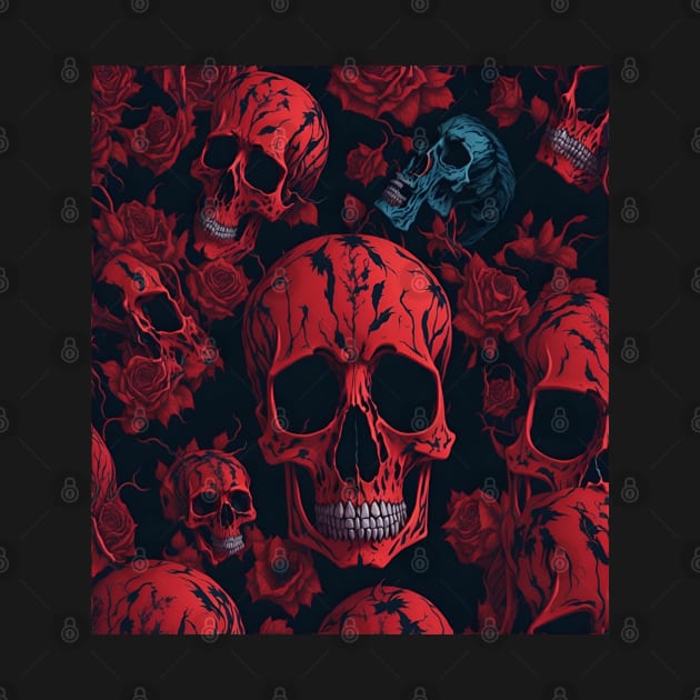 Bloody Skull by hamada_pop