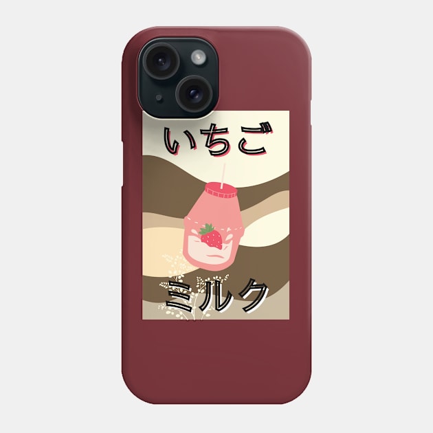 Japanese Strawberry Milk Anime Phone Case by cheriecho