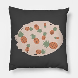 Pineapple food fruits print Pillow