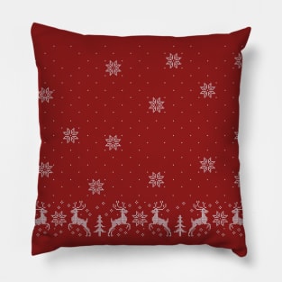 ugly xmas knitting Pillow