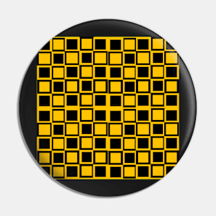 yellow and black op art pattern Pin