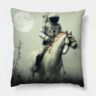 Astronaut and Horse Pillow