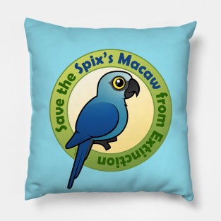 Save the Spix's Macaw Pillow