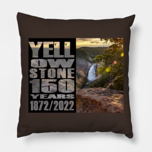 Grand Canyon of the Yellowstone 150 Year Celebration - Yellowstone 150 Years Pillow