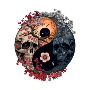 Skull Ying Yang T-Shirt