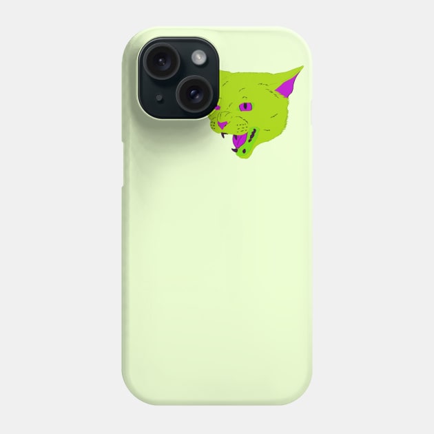 Vaporwave Cat - Poison Phone Case by Basicallyimbored