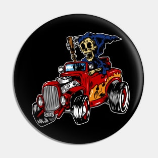 Grim reaper driving boi Pin