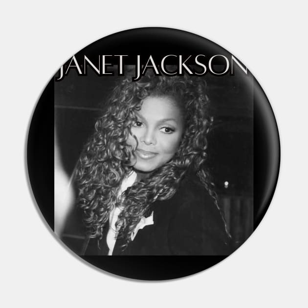 Rétro Janet Jackson Graphic Pin by TheGraphicAtelier