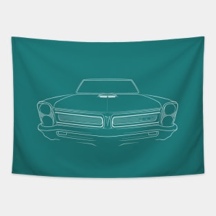 1965 Pontiac GTO - front stencil, white Tapestry