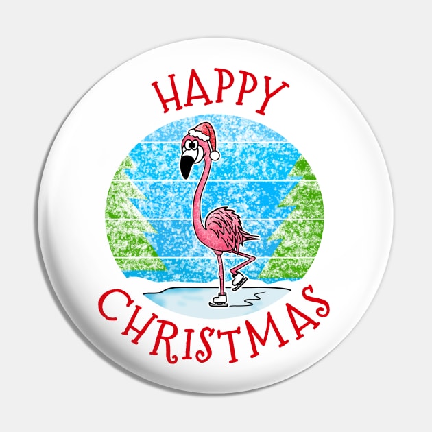 Christmas Flamingo Wildlife Xmas 2022 Pin by doodlerob