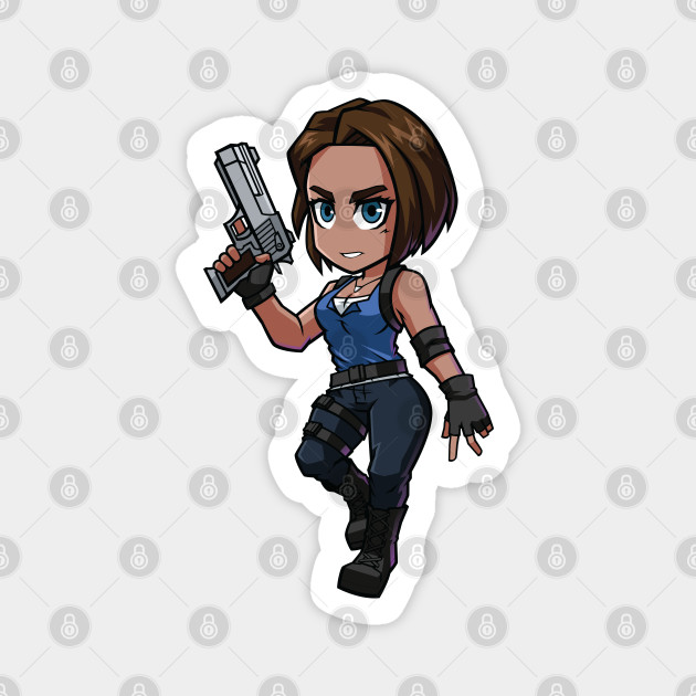 Jill Valentine v2 Chibi RE3 Remake - Jill Valentine - Pin