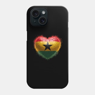 Ghana Flag Heart Phone Case