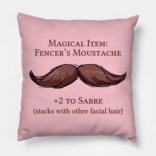 Fencer's Magical Moustache Pillow