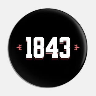 1843 baller Pin