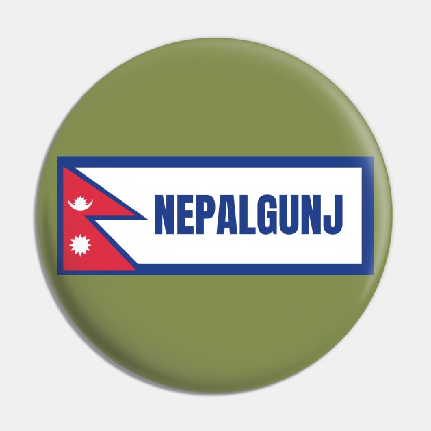 Nepalgunj City with Nepal Flag Pin by aybe7elf