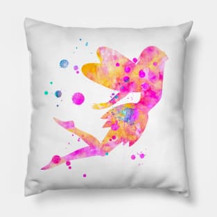 Fairy Watercolor Painting 3 Pillow