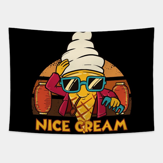 Nice Cream Tapestry by teweshirt