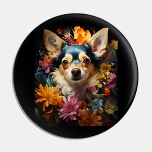 Watercolor Chihuahua Lover Pin