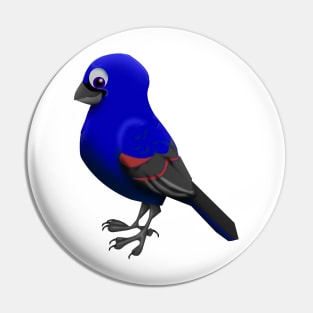 Blue grosbeak Pin