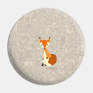 Cute fox on textured background Pin