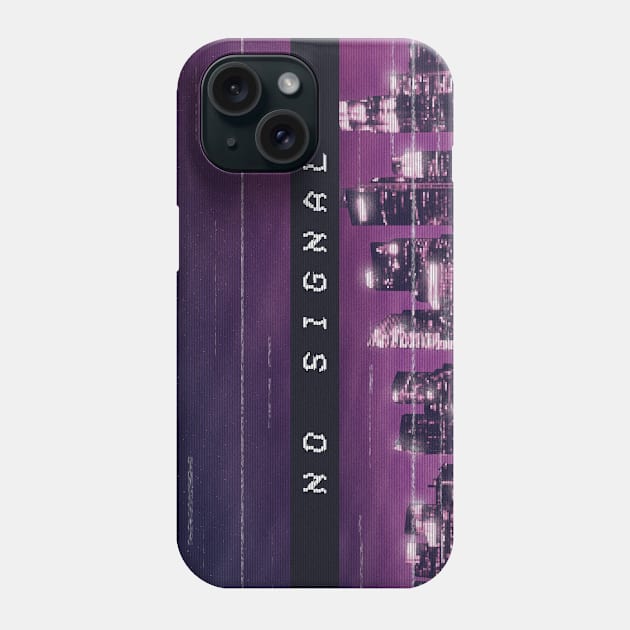 No Signal Phone Case by patrickkingart