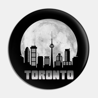 Toronto Canada Skyline Full Moon Pin