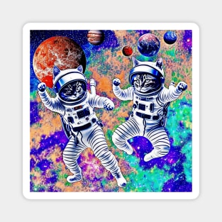 Astronaut Ninja Cats! Magnet