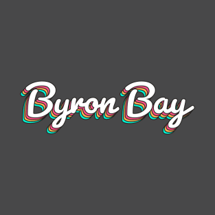 Byron Bay Australia Retro Script T-Shirt