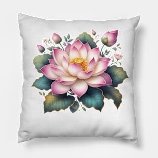 American Lotus Flower lover Pillow