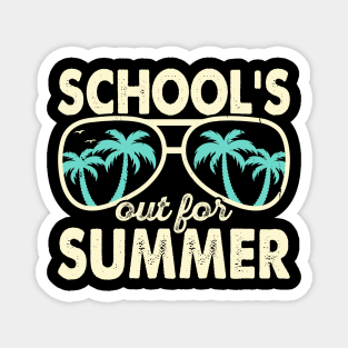 School Out For Summer T Shirt For Women Men Magnet