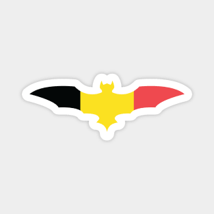 Belgium Bat Flag Magnet