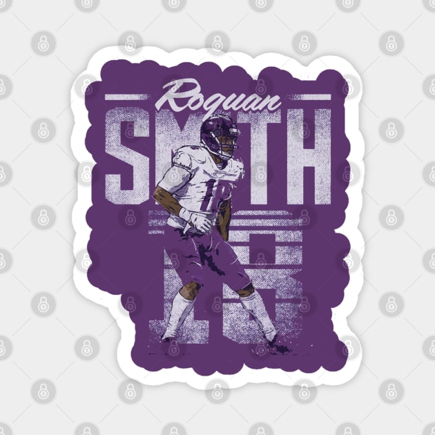 Roquan Smith Baltimore Retro Magnet by Chunta_Design