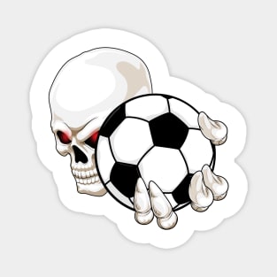 Skull Soccer player Soccer Magnet