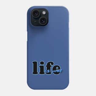 Life is art (blue/black) Phone Case