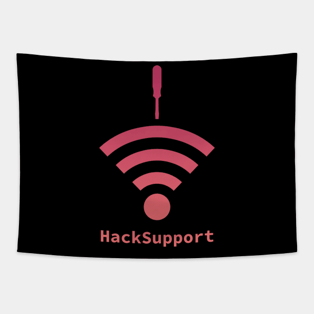 Hack-Support: A Cybersecurity Design (Red) Tapestry by McNerdic