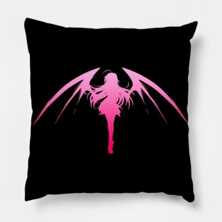 Demon Girl - Pink V Pillow