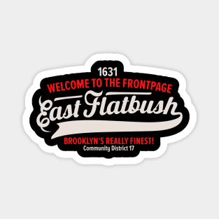 New York Brooklyn - East Flatbush Brooklyn Schriftzug - East Flatbush Logo Magnet