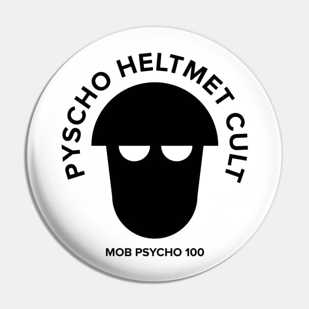 MP -  Pyscho Heltmet Cult Tee Pin by teeconic