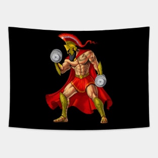 Spartan Warrior Bodybuilder Tapestry