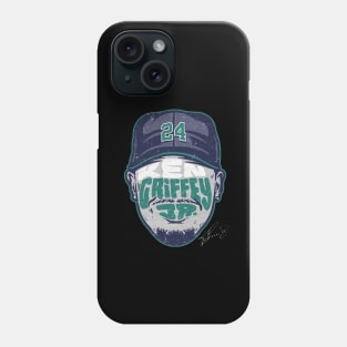 Ken Griffey Jr. Seattle Player Silhouette Number Phone Case