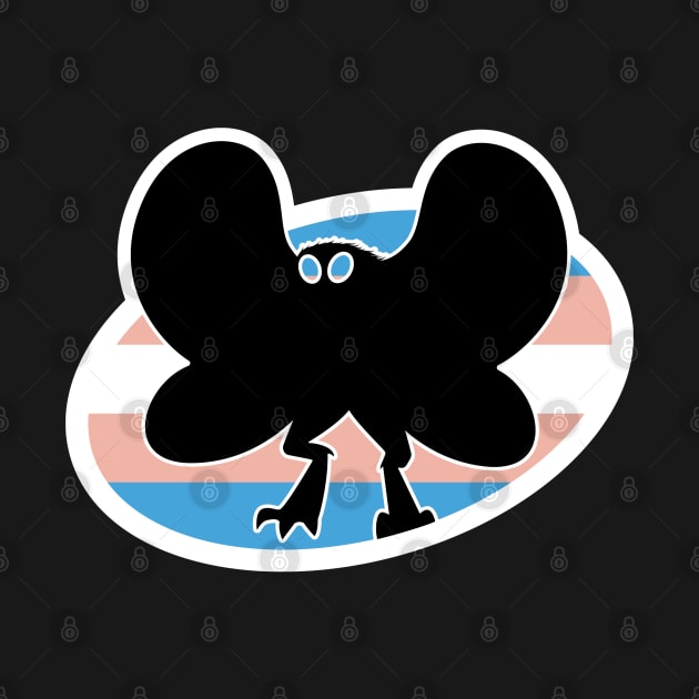 Trans Mothman Cryptid Pride by Nerd Trinkets